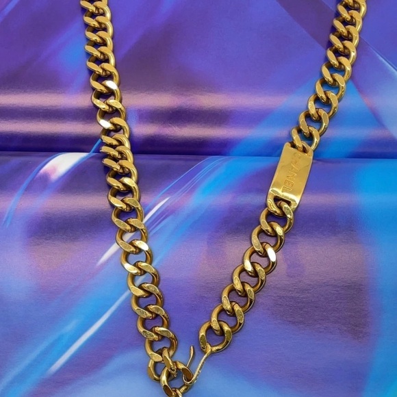 AUTH Chanel Gold Chunky Chain Belt or Necklace 85cm - Picture 3 of 7